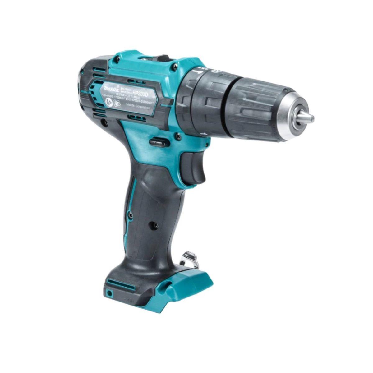 Makita HP333DWAX1 Combi Drill 12V Max CXT Cordless Keyless Chuck 2-Speed Max 30Nm With 2 x 2.0Ah Batteries, Charger & Case