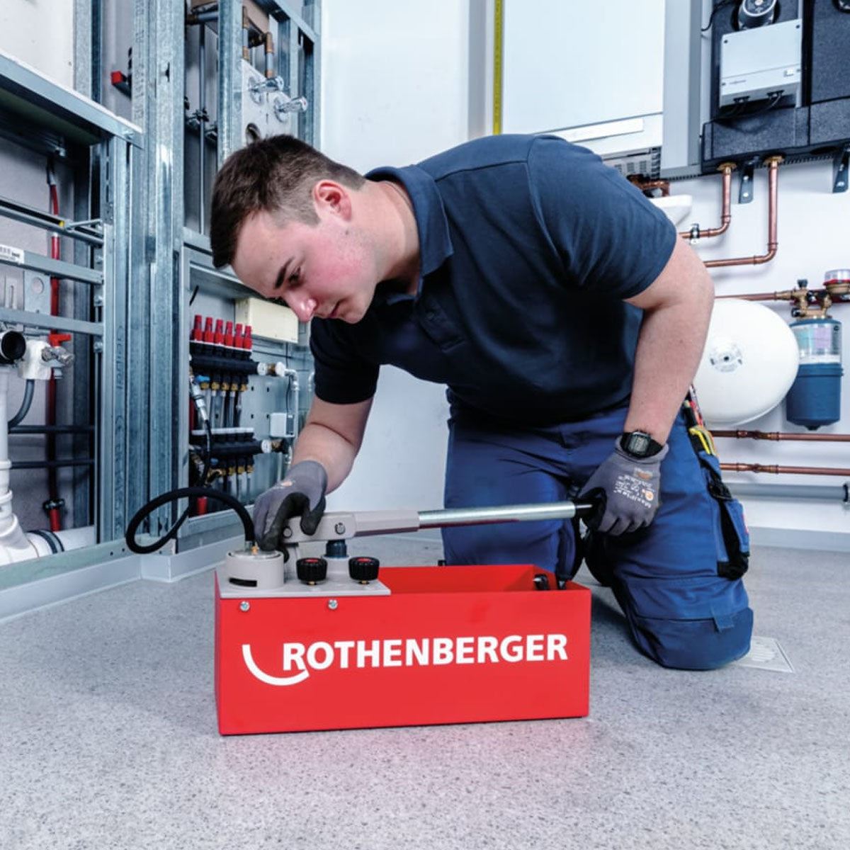 Rothenberger RP50 Pressure Testing Pump testing pipe systems and containers up to 60 bar 60200