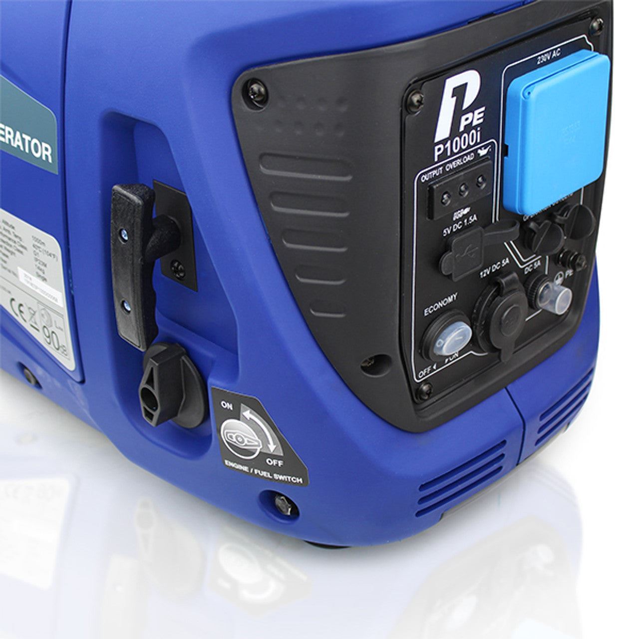 Hyundai P1000i P1 Petrol Inverter Suitcase Generator & Lightweight with DC & USB Outputs 1000W/1kW