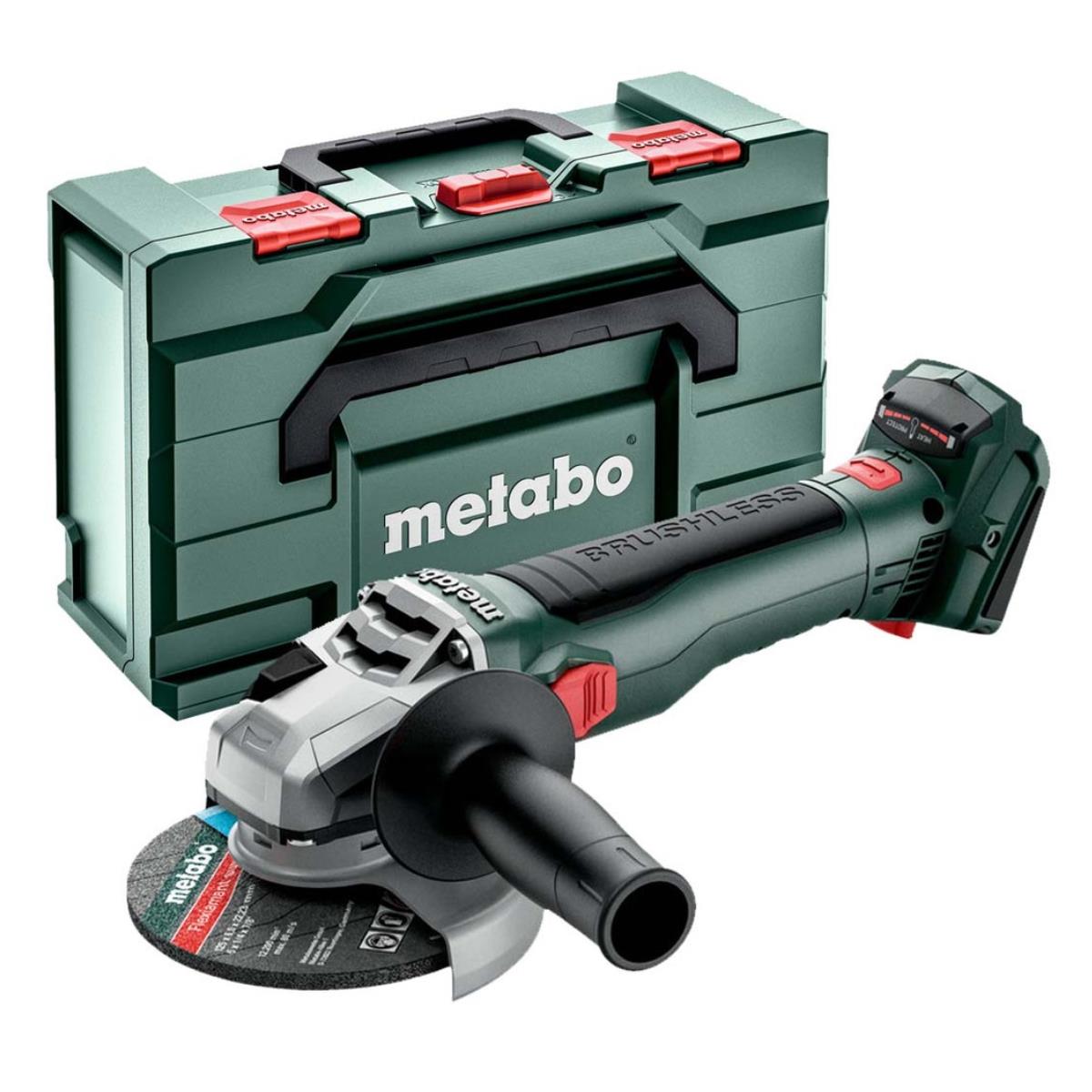 Metabo W 18 LT BL 11-125 18V 125mm Brushless Angle Grinder Body Only in Metabox 613052840