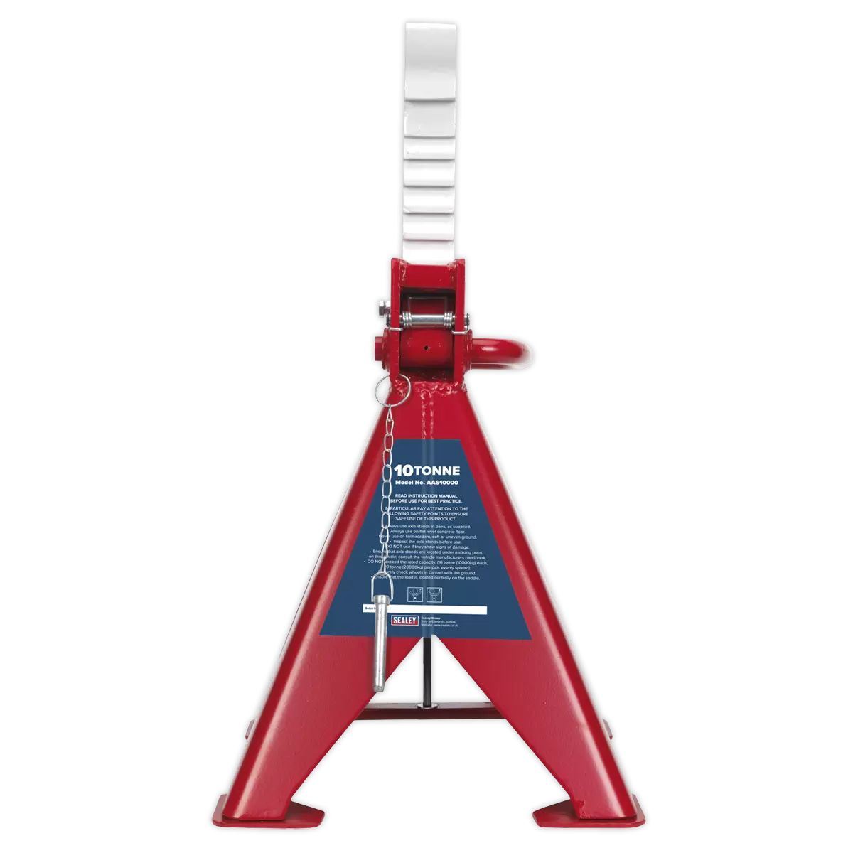 Sealey AAS10000 10 Tonne Capacity per Stand Auto Rise Ratchet Axle Stands Pair