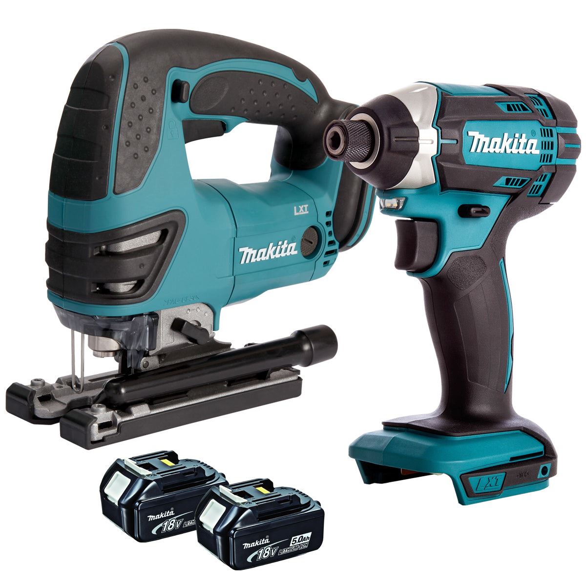 Makita Twin Pack 18V Jigsaw & Impact Driver with 2 x 5.0AH Batteries