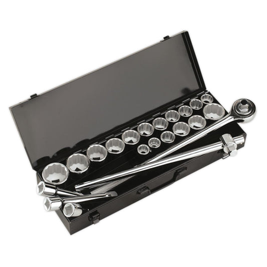 Sealey AK259/CRV 3/4"Sq Drive WallDrive® Socket Set 22pc