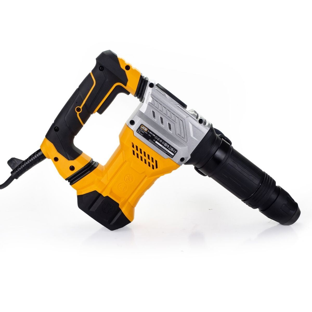 JCB 21-DH1300 15J SDS MAX Demolition Hammer and Chisel, Anti-Vibration Handle & 3m Power Cable 230V/1300W