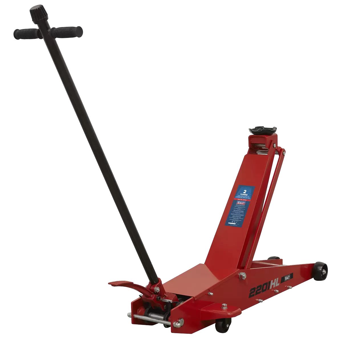 Sealey 2201HL 2 Tonne Long Reach High Lift Commercial Trolley Jack