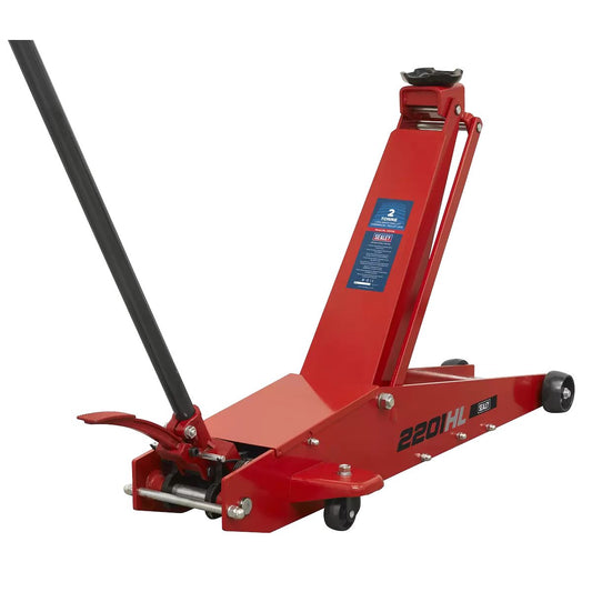 Sealey 2201HL 2 Tonne Long Reach High Lift Commercial Trolley Jack