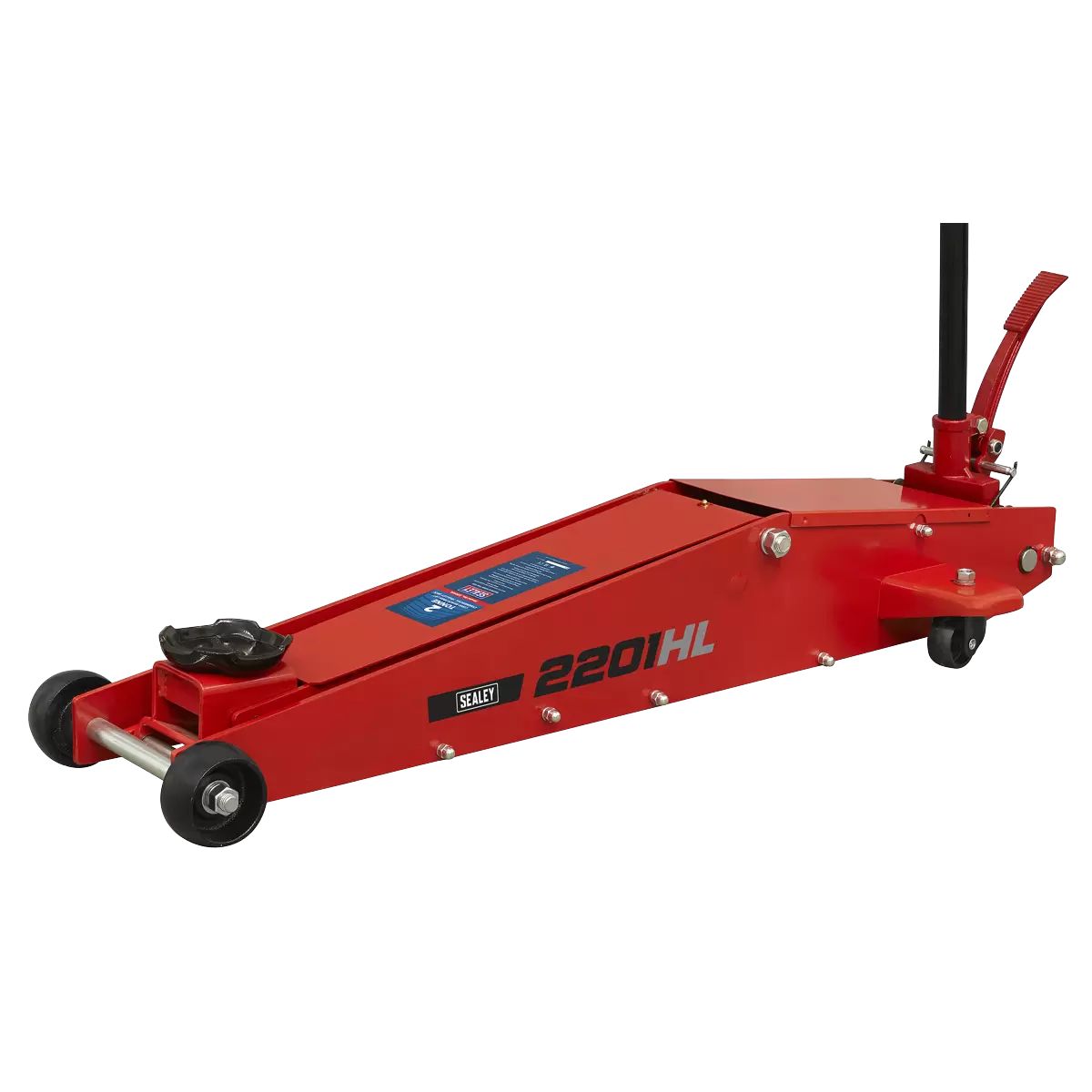 Sealey 2201HL 2 Tonne Long Reach High Lift Commercial Trolley Jack