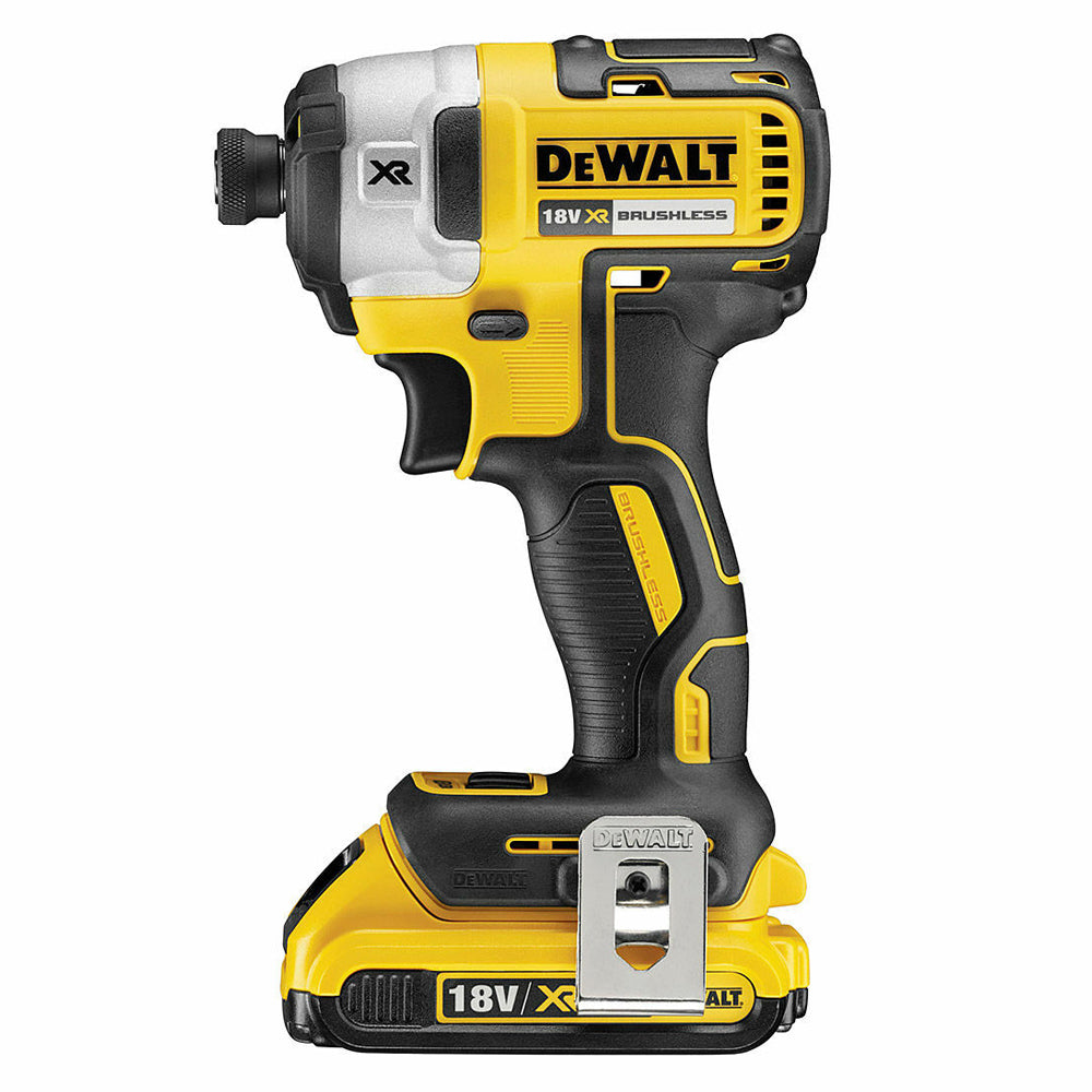 Dewalt DCF887D2 18V XR Brushless 3 Speed Impact Driver With 2 x 2.0Ah Li-ion Battery Charger In Case