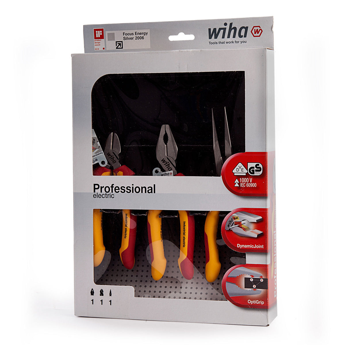 Wiha WHA-38637 Plier Set of 3 Piece