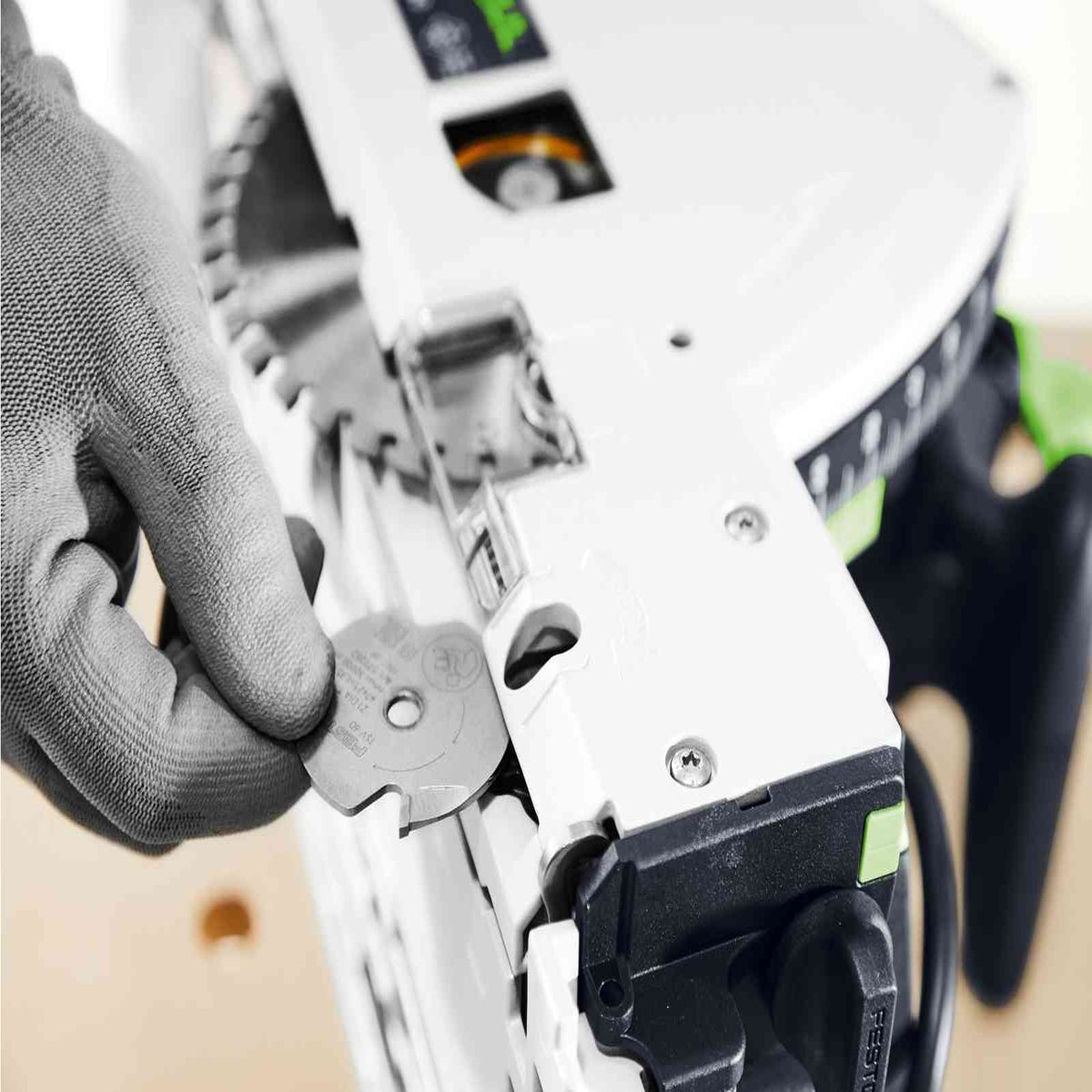 Festool TSV 60 KEB-Plus 110V GB Plunge-Cut Saw - 576734 With 2 x Guide Rail, Connector, Clamp & Bag