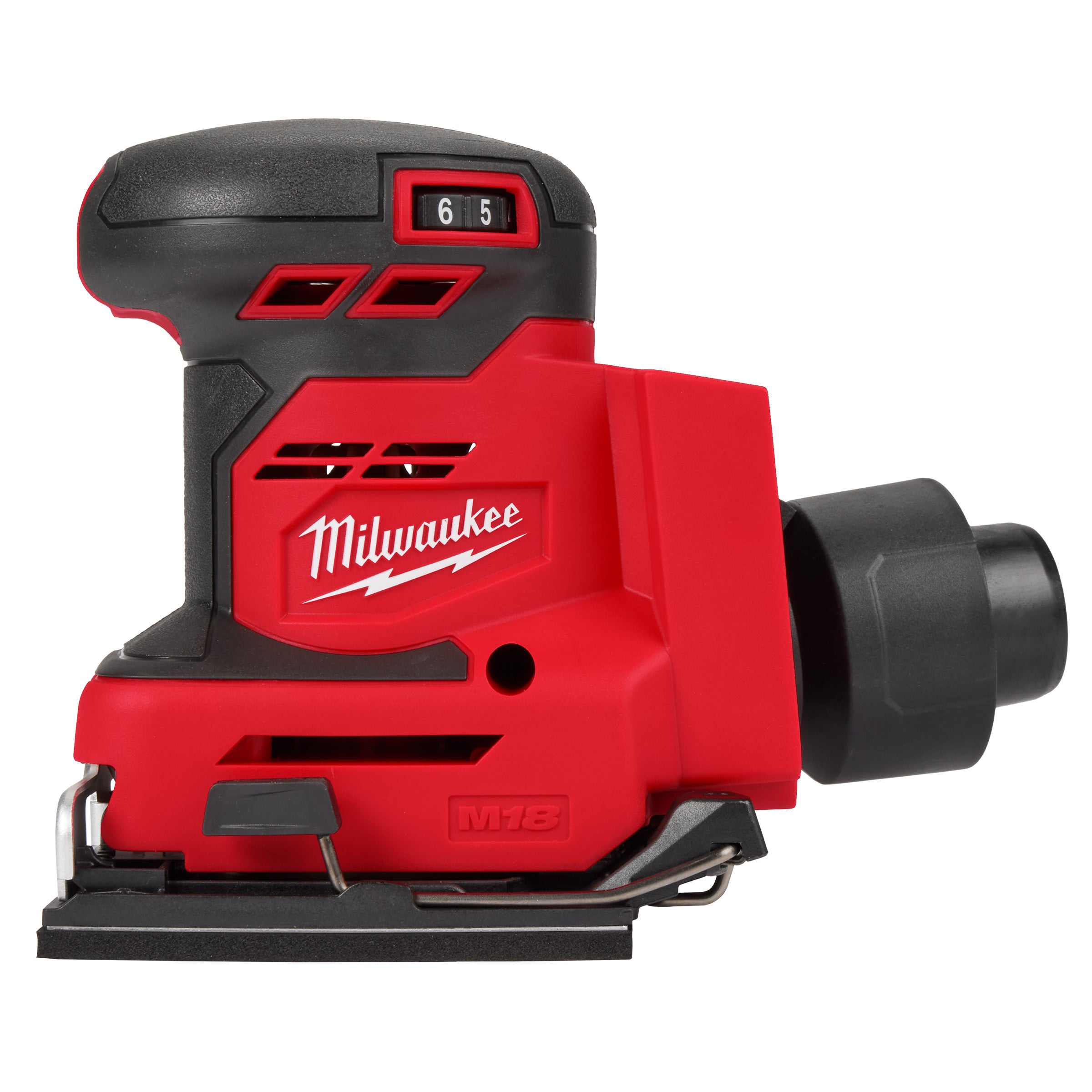 Milwaukee M18BQSS-0 18V Sheet Sander with 1 x 5.5Ah Battery Charger & Bag