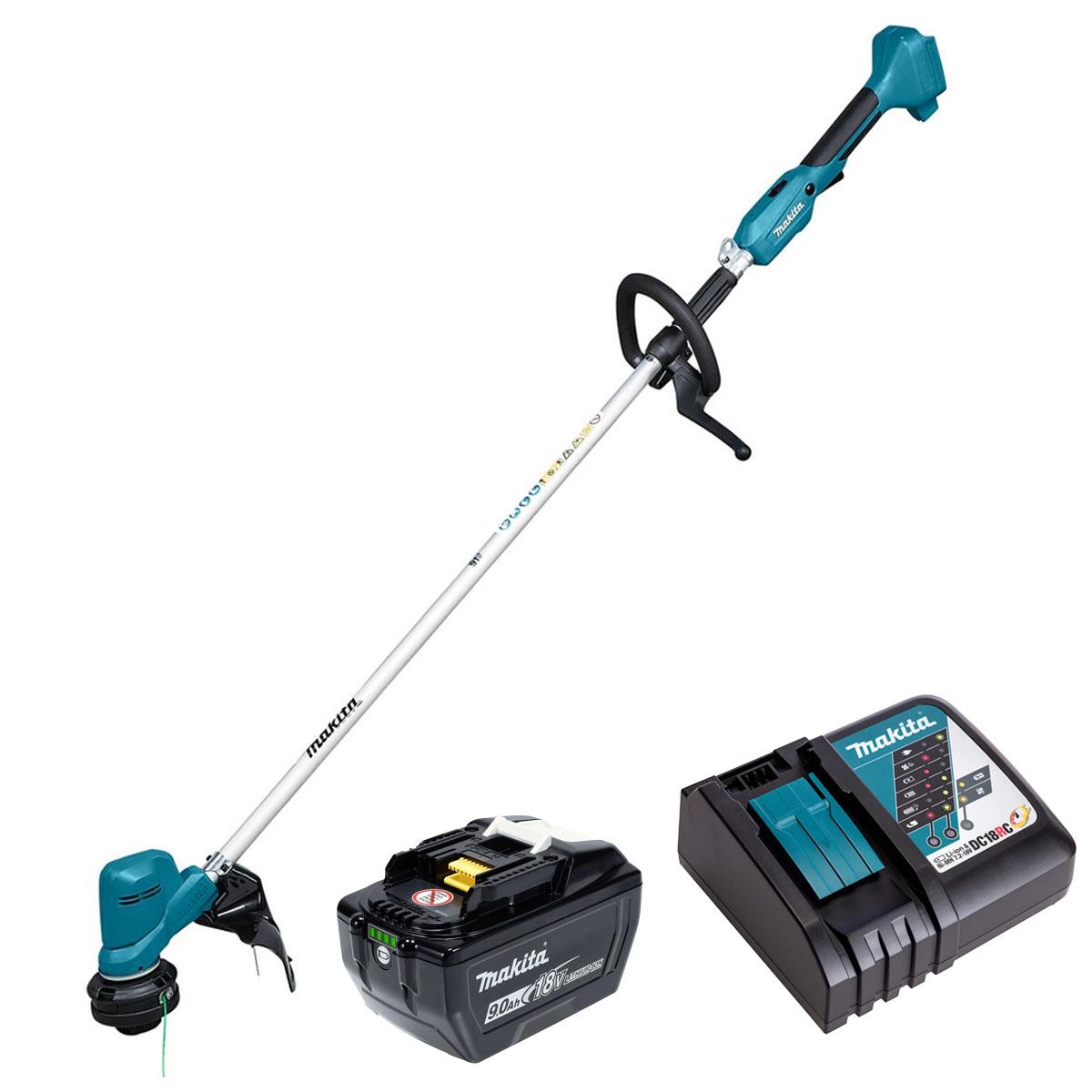 Makita DUR194ZX3 18V LXT Brushless Line Trimmer with 1 x 9.0Ah Battery & Charger