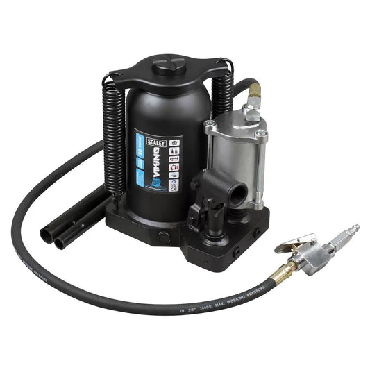 Sealey AM20S Viking 20 Tonne Manual/Air Hydraulic Bottle Jack Heavy Duty Lifting Power