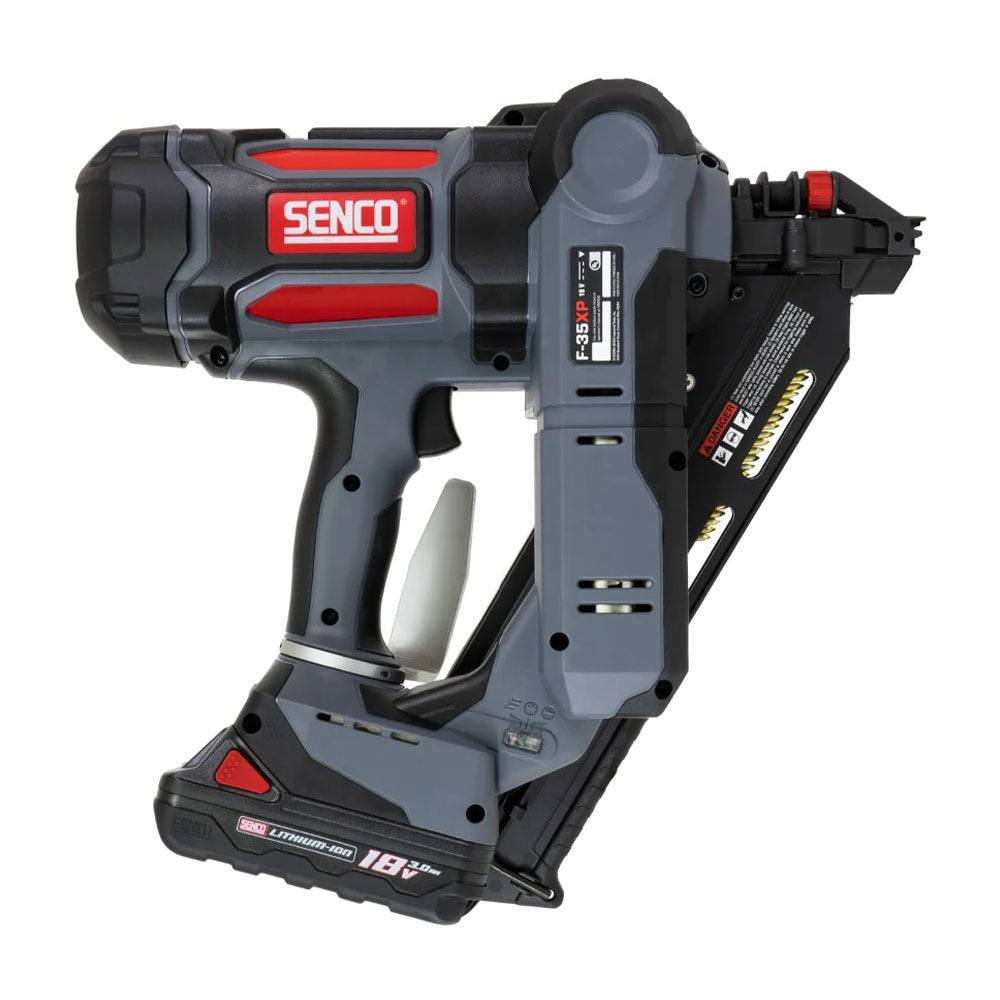 Senco F-35XP 18V First Fix Fusion Framing Nailer 90mm With 2 x 3.0Ah Battery Charger In Case - 10G7001N