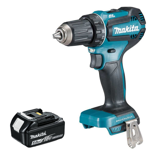 Makita DDF485Z 18V Li-ion Brushless Drill Driver With 5.0Ah Battery