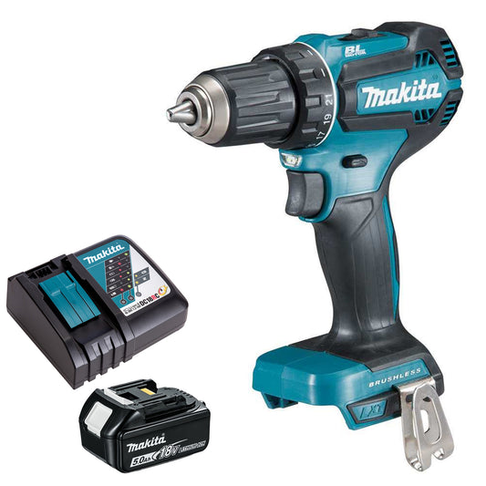 Makita DDF485Z 18V Li-ion Brushless Drill Driver With 5.0Ah Battery & Charger