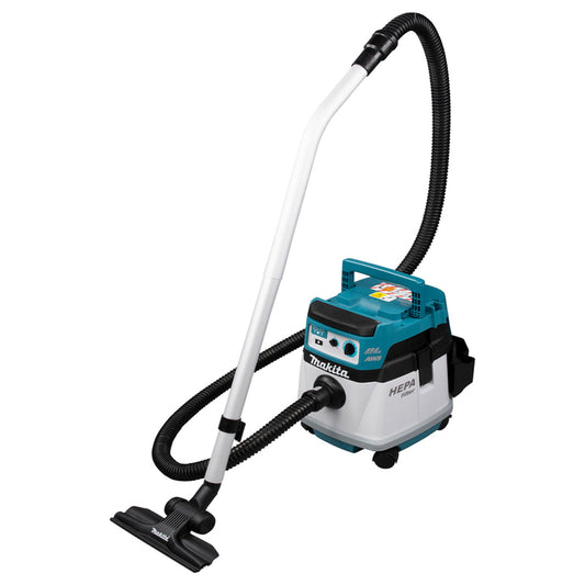 Makita DVC157LZX3 18V Twin LXT Brushless L-Class 15L Vacuum Cleaner With AWS Body Only