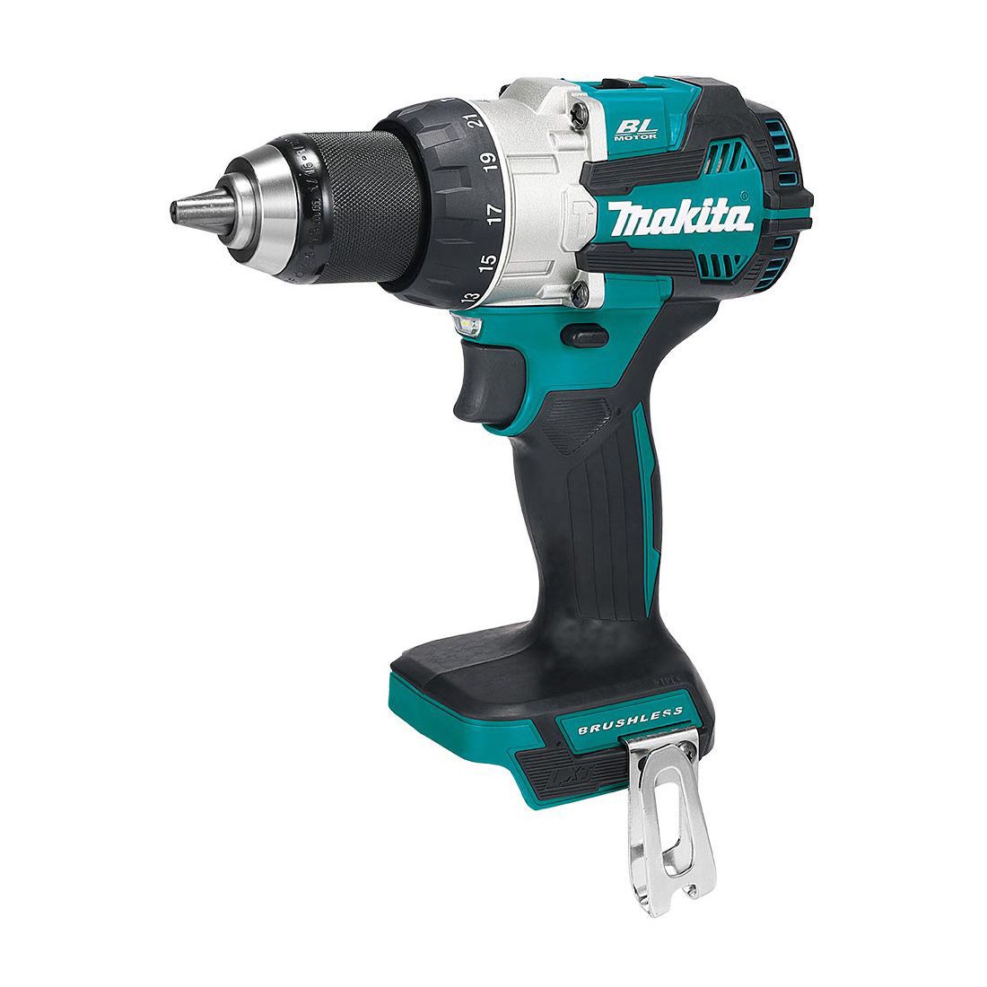 Makita 18V Brushless Twin Pack Combi Drill & Impact Driver With 2 x 4.0Ah Battery & 100 Piece Drill Set T4TKIT-16184