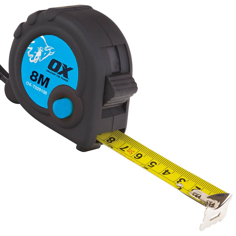 OX Trade Tape Measure 8m/26ft OX-T029108