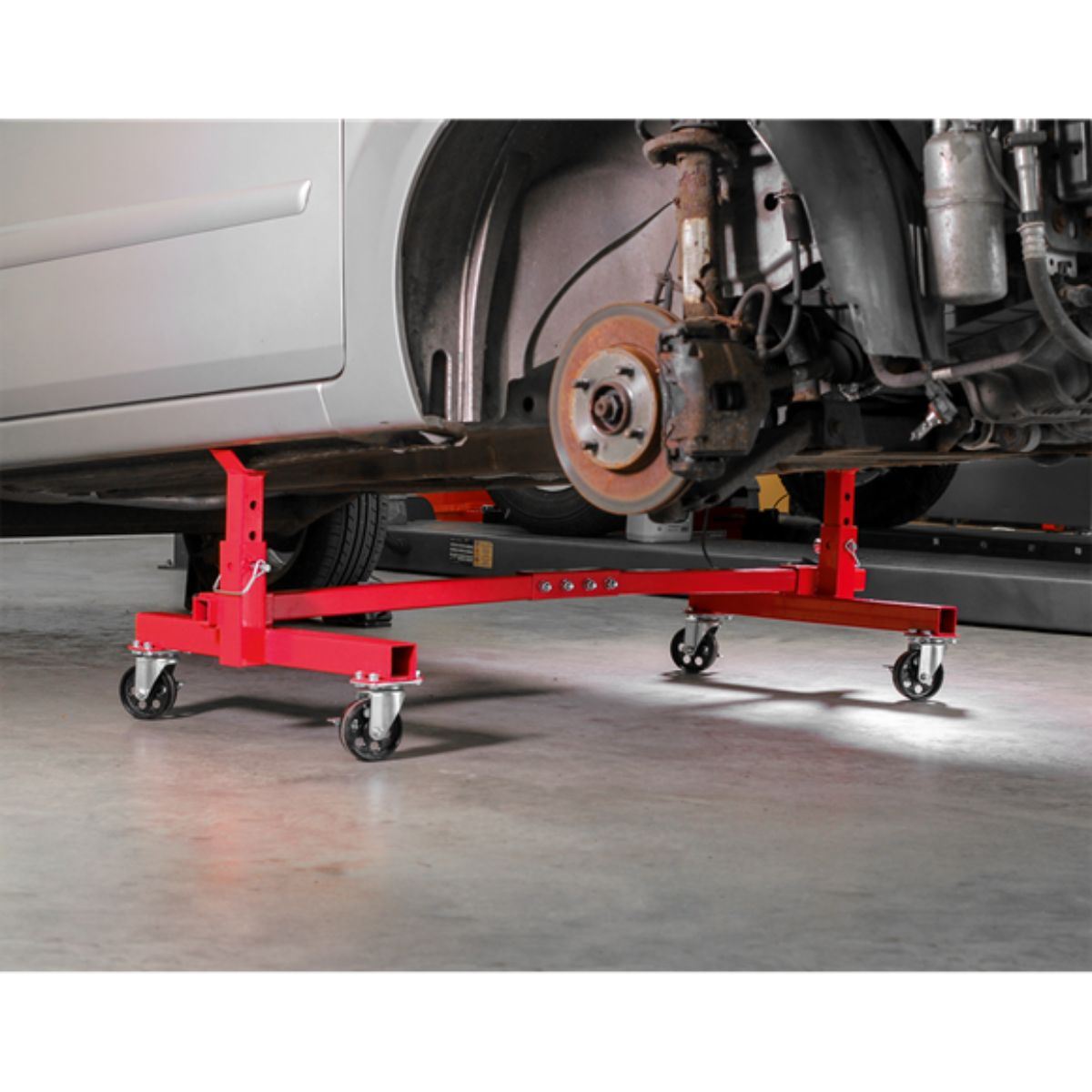 Sealey VMD001 900kg Adjustable 2-Post Vehicle Moving Dolly