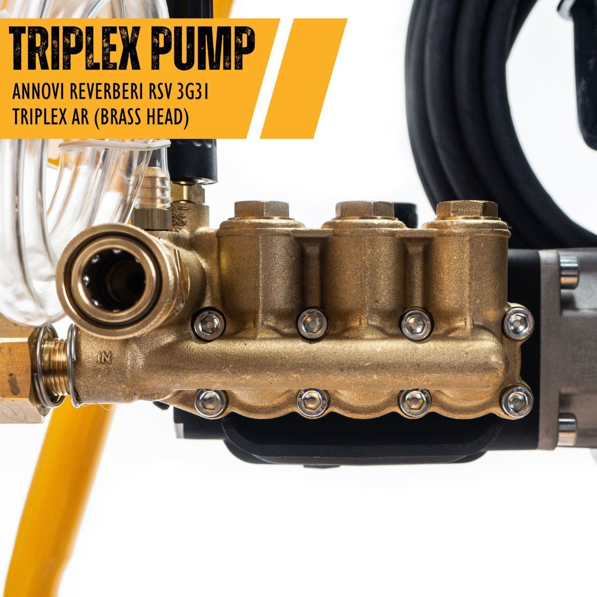 JCB PW7532P Petrol Pressure Washer 3100psi/213bar, Annovi Reverberi Triplex AR Pump 10.7l/min Flow Rate
