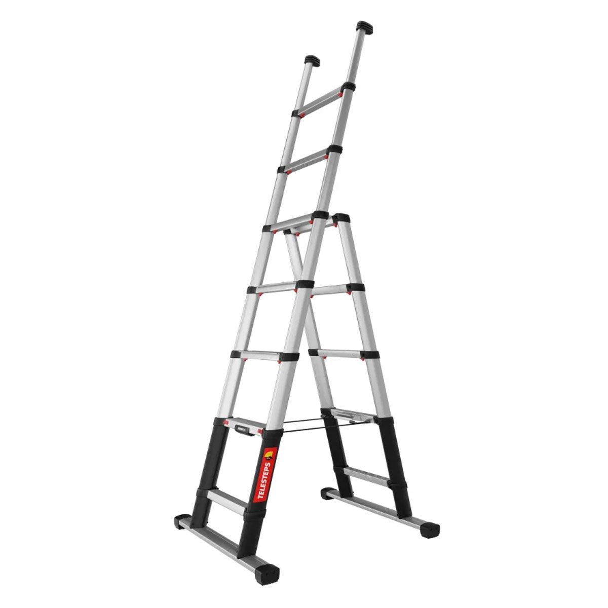 Telesteps TEL72423681 2.3m Combi Line Telescopic Ladder Compact, Durable, and Versatile for Home & Work