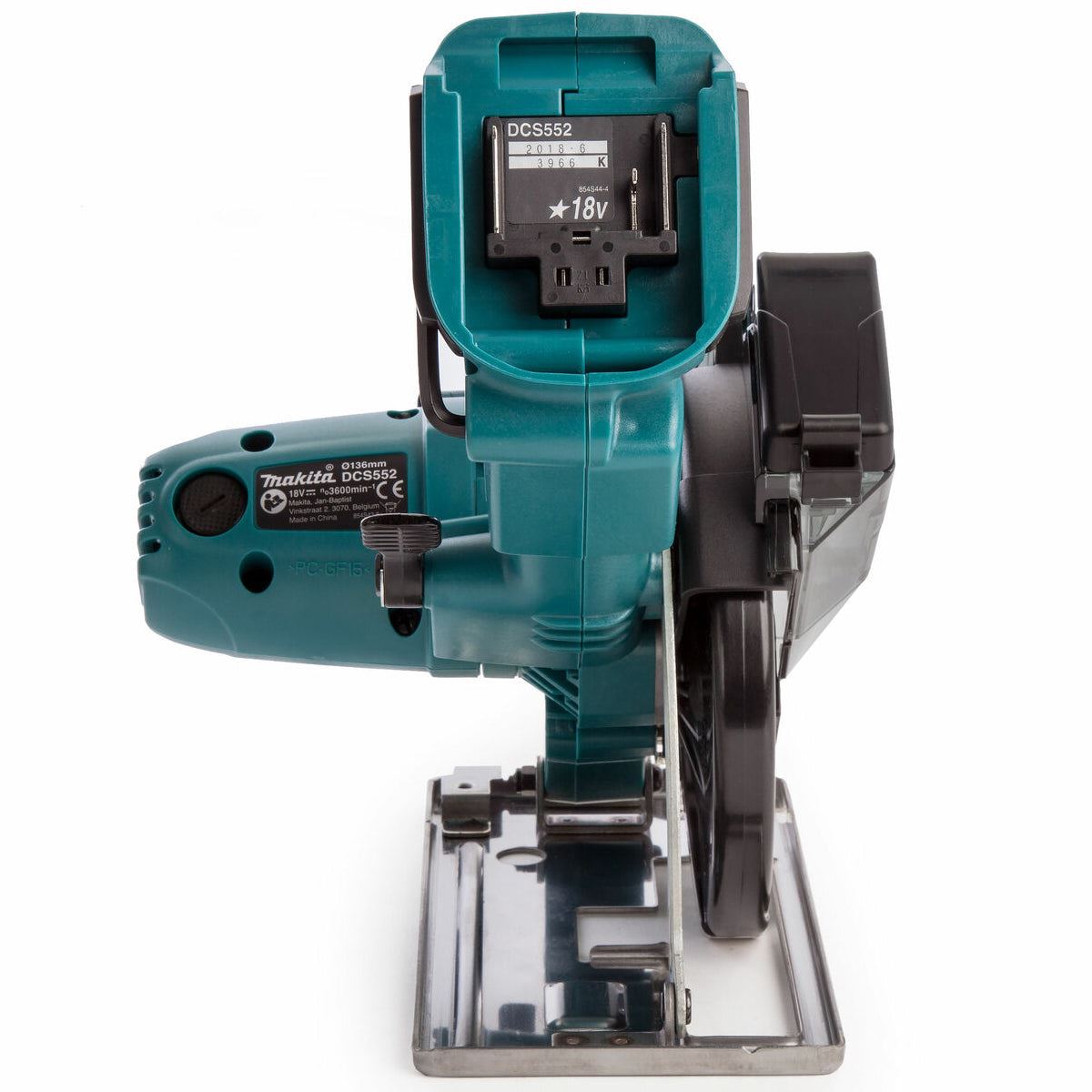 Makita DCS552Z 18V LXT Li-ion 136mm Cordless Metal Cut Saw With 1 x 5.0Ah Battery & Charger & Bag