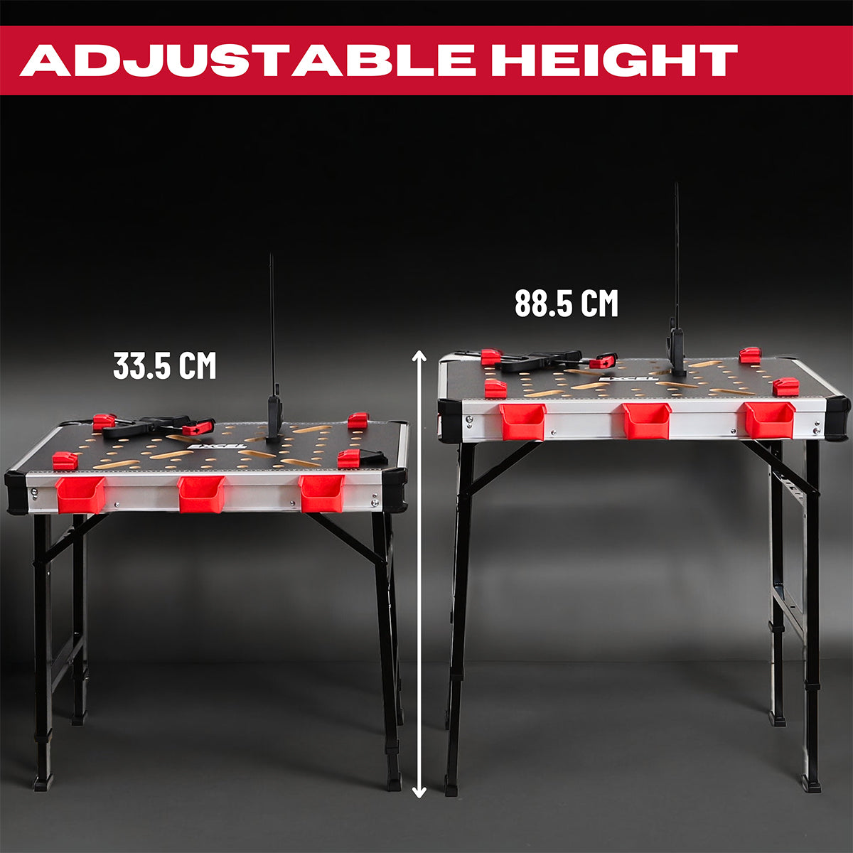 Excel Foldable Workbench with Adjustable Height