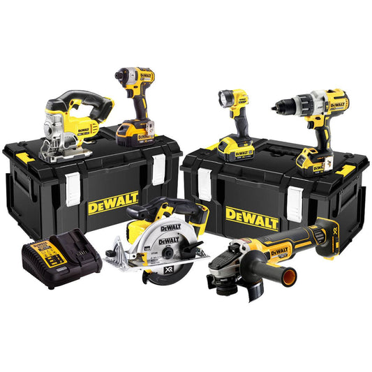 Dewalt DCK692M3 18V XR 6 Piece Tool Kit 3 x 4.0Ah Battery Charger & Tough Box
