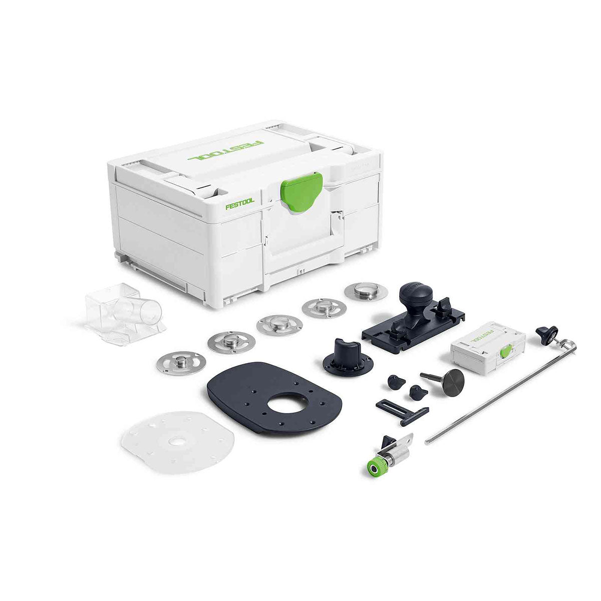 Festool OF 1010 REQ-Plus 110V GB Router Cutter - 578018 With ZS-OF 1010 M Router Accessories Set