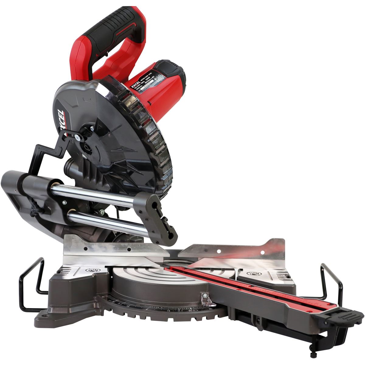 Excel 216mm Mitre Saw Large Base with Laser 240V 1500W Extra 1 x 24T Blade
