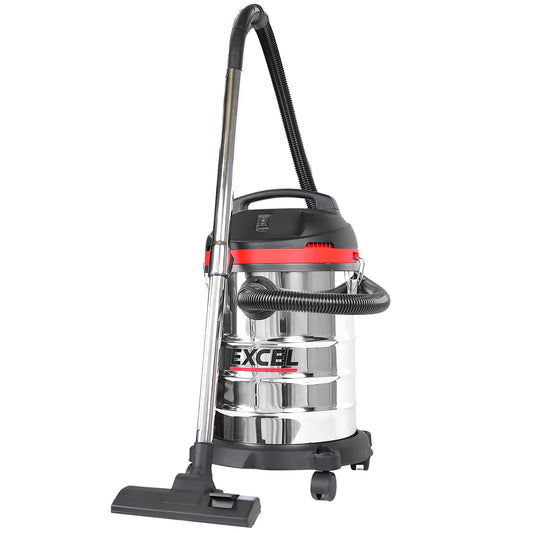 Excel 30L Wet & Dry Vacuum Cleaner 240V/1400W Without Power Take Off Socket