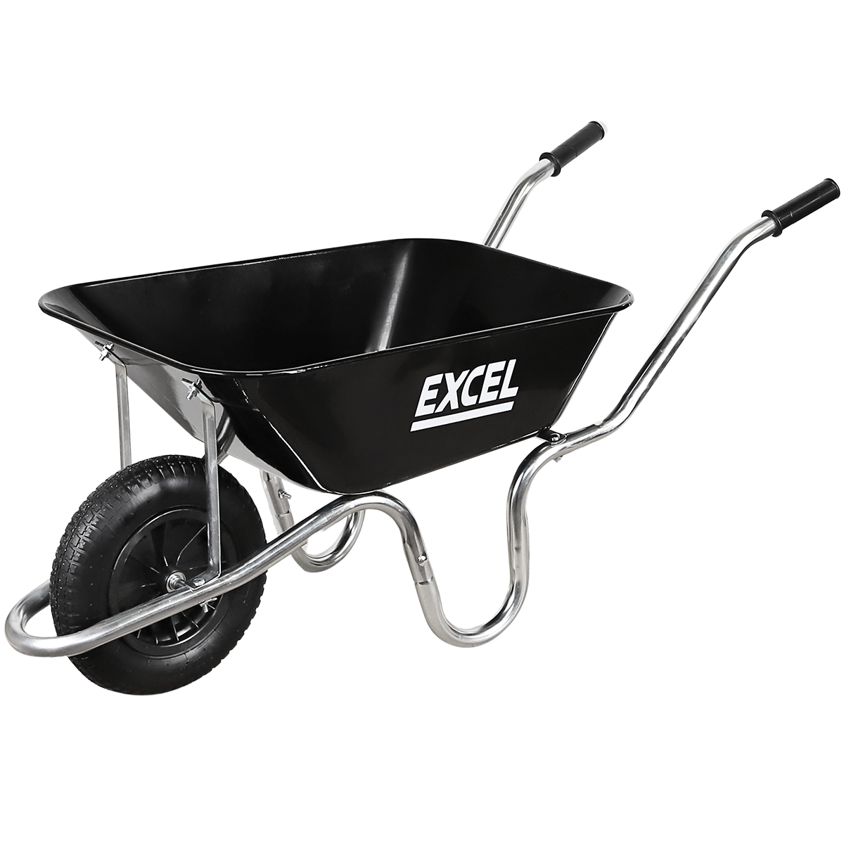 Excel 100L Wheelbarrow with Steel Tray