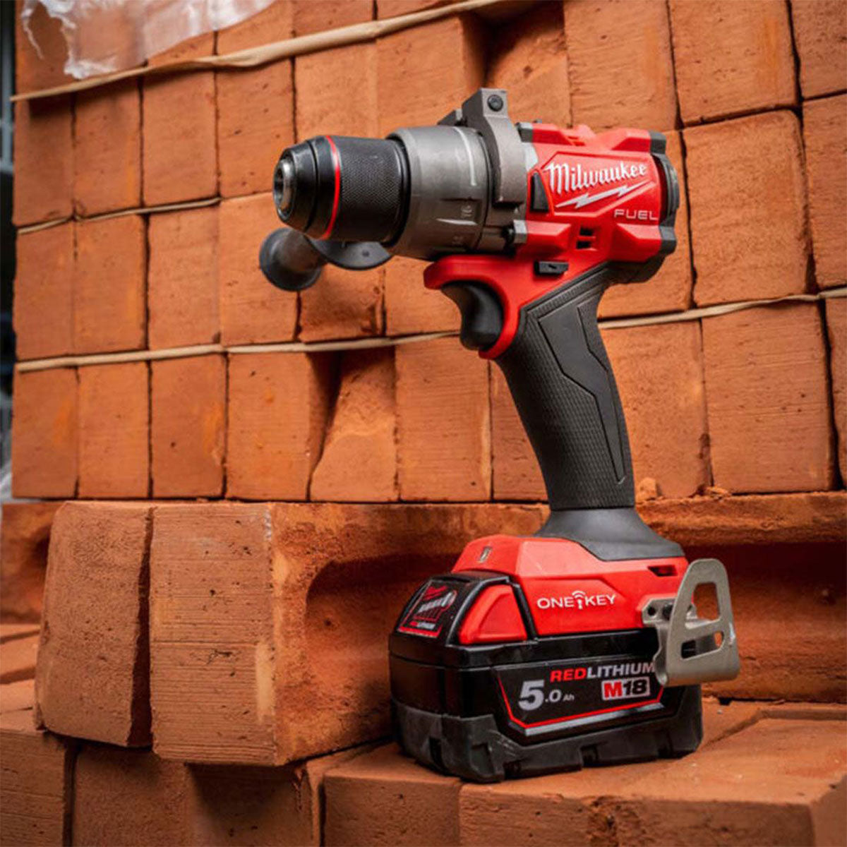 Milwaukee M18ONEPP2A3-502X 18V Fuel Brushless Combi Drill & Impact Driver with 2 x 5.0Ah Batteries Charger & Case 4933493245