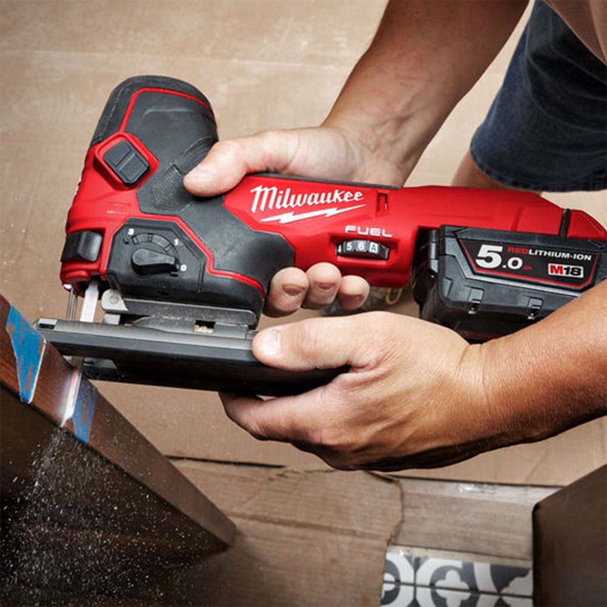 Milwaukee M18FBJS-0 18V FUEL Brushless Jigsaw with 1 x 5.5Ah Battery & Charger