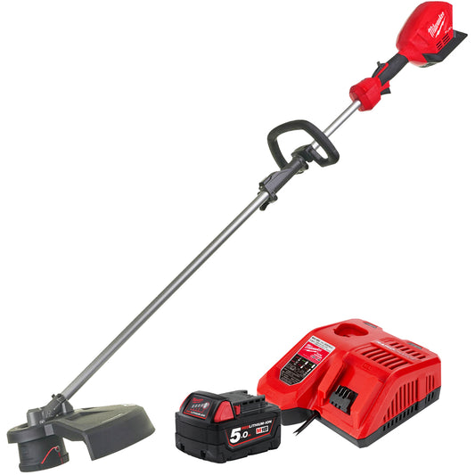Milwaukee M18FOPHLTKIT-501 18V FUEL Brushless Outdoor Power Head Line Trimmer with 1 x 5.0Ah Battery & Charger 4933478989