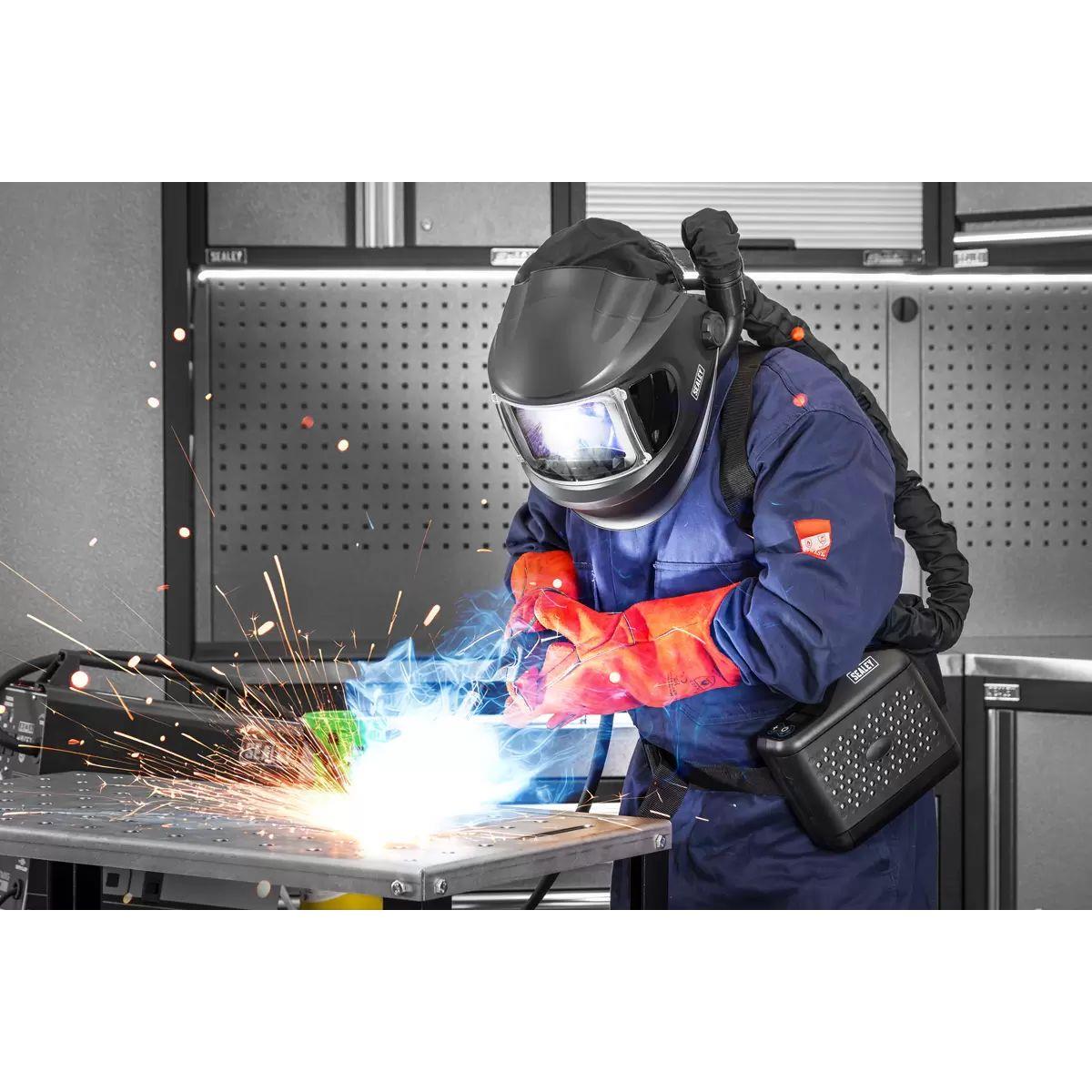 Sealey PWH618 Auto Darkening Welding Helmet with TH3 Powered Air Purifying Respirator