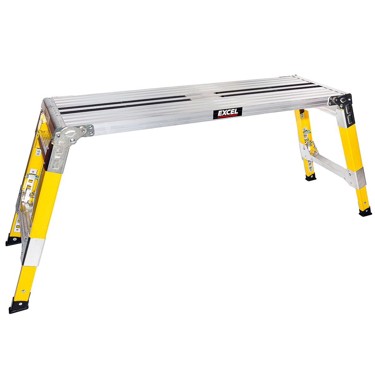 Excel Fibreglass Hop Up Folding Platform Work Bench with Adjustable Height 1200 x 350 mm