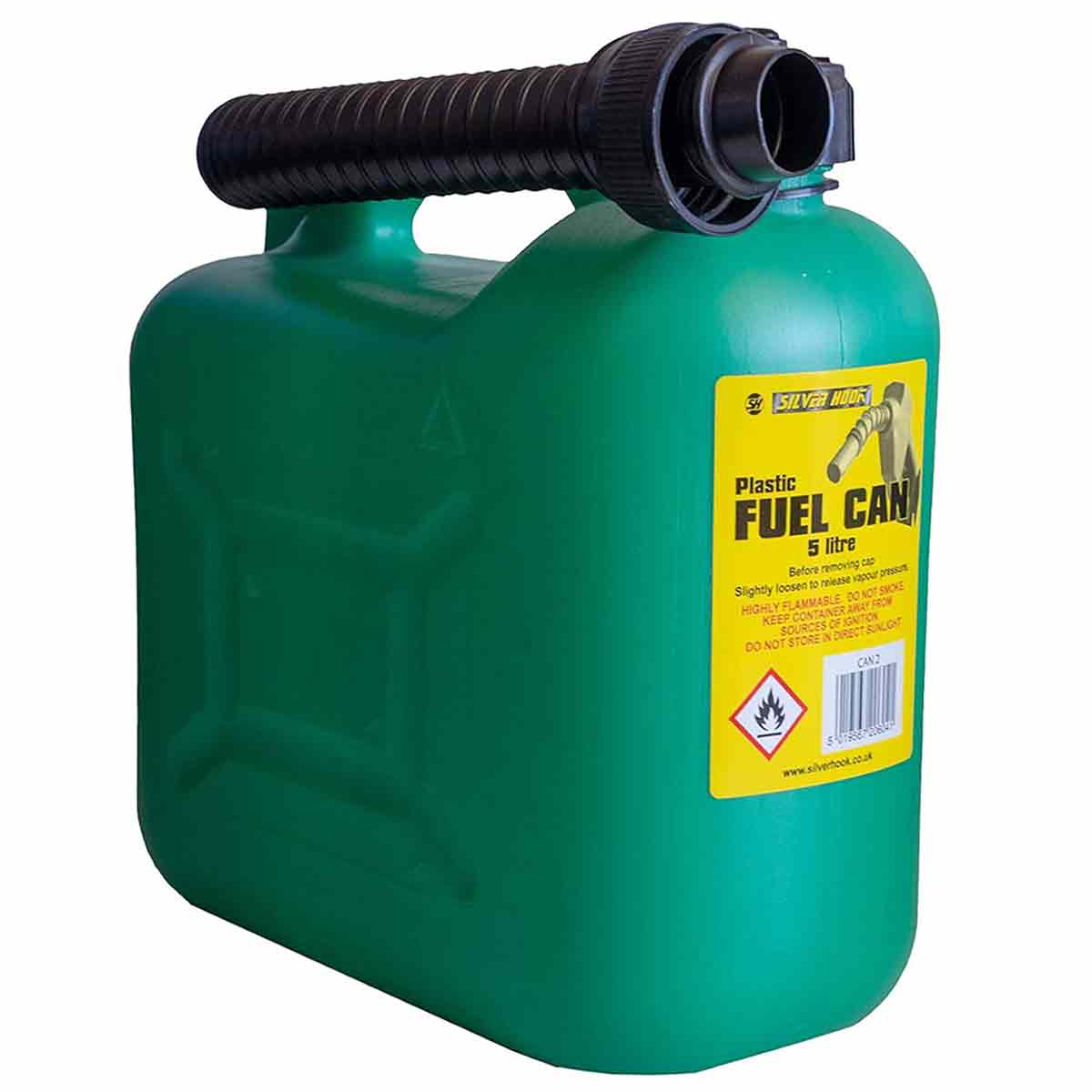 Silverhook CAN2 Plastic Fuel Can Green 5L