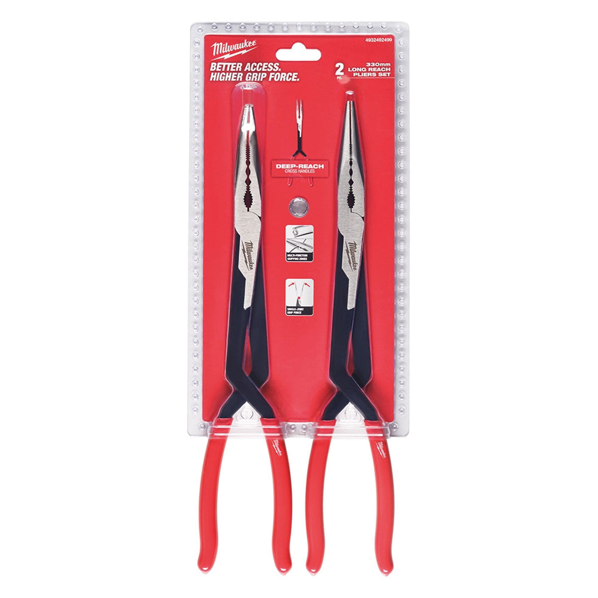 Milwaukee Long Reach Pliers Set 2 Piece 4932492499