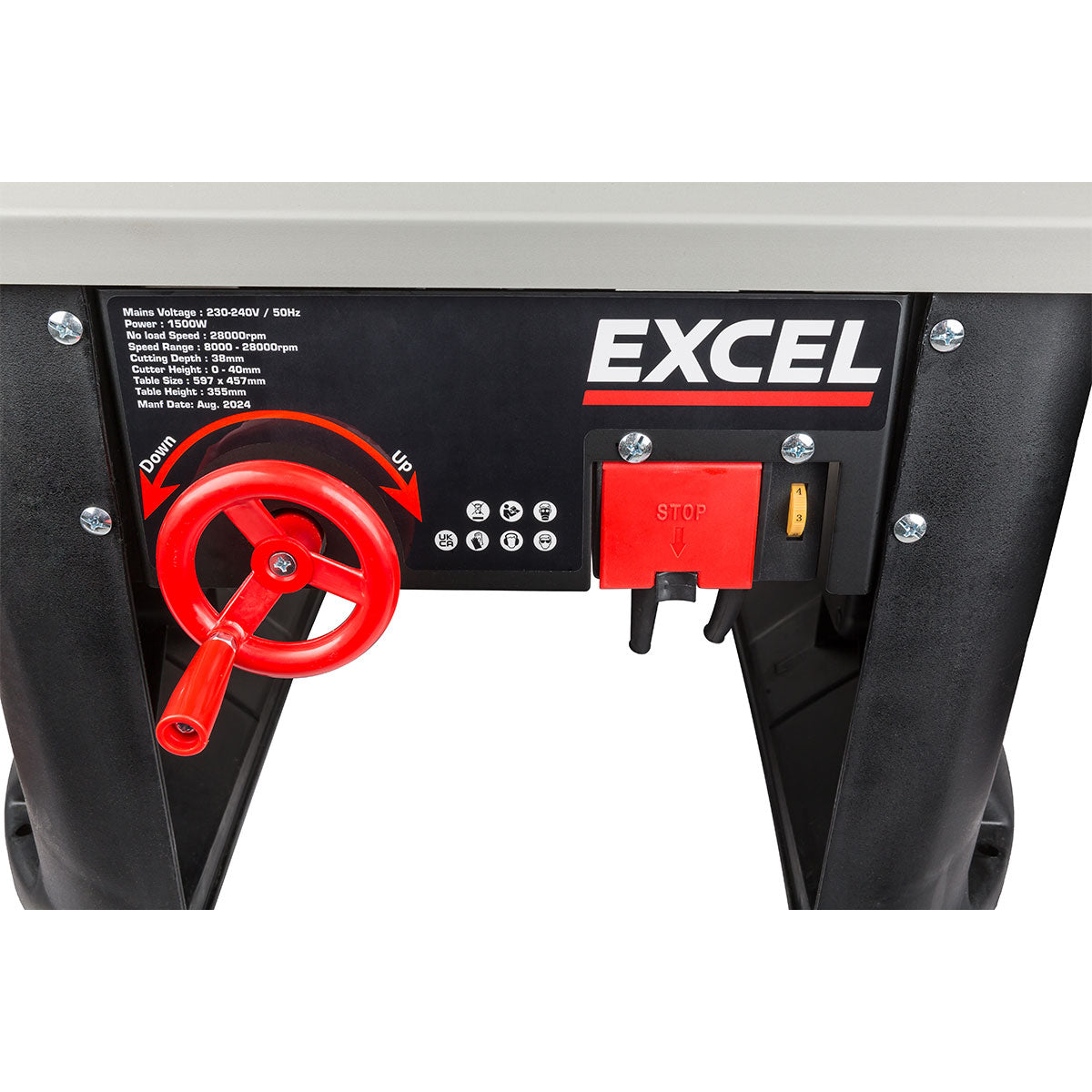 Excel Table Router Cutter 240V/1500W Black