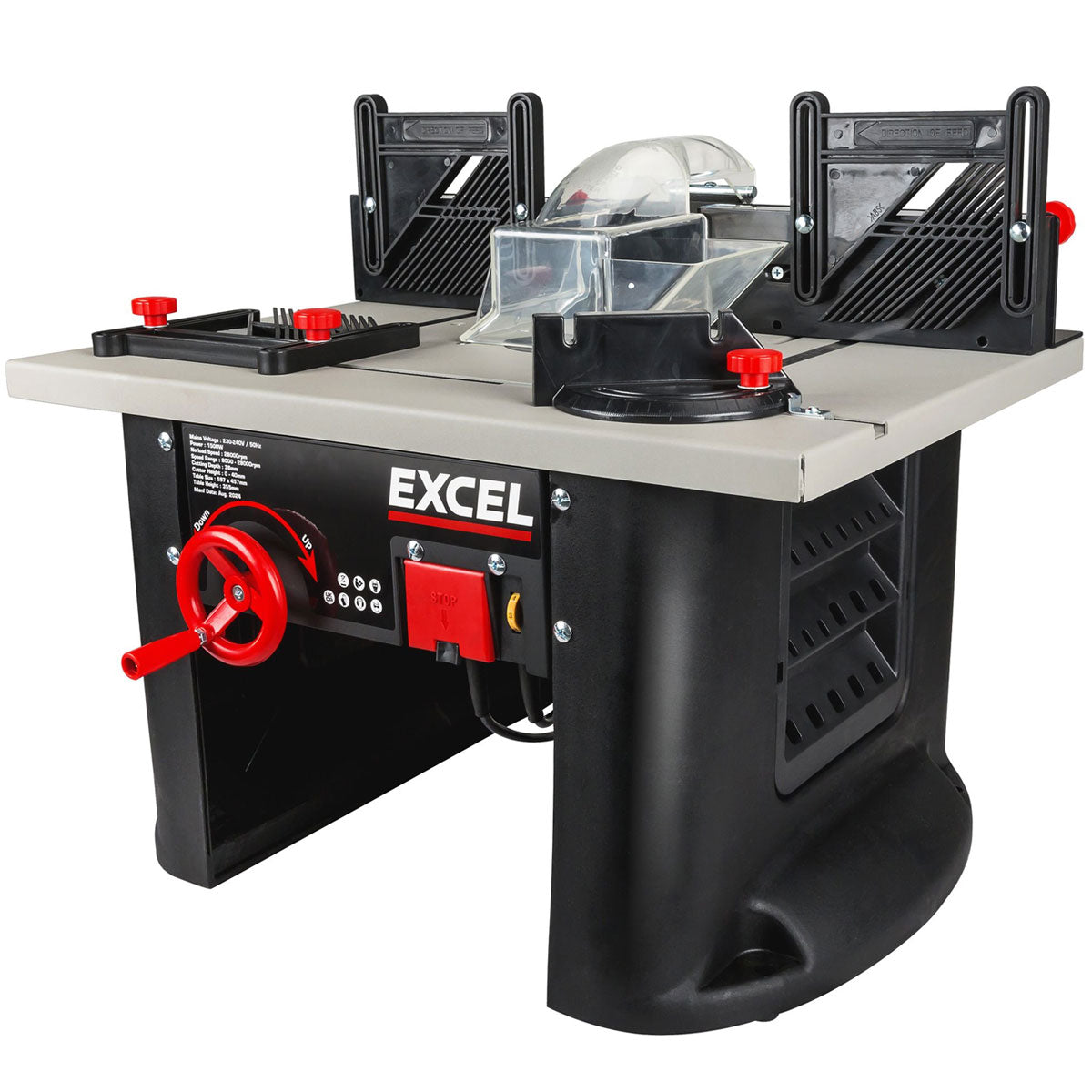 Excel Table Router Cutter 240V/1500W Black