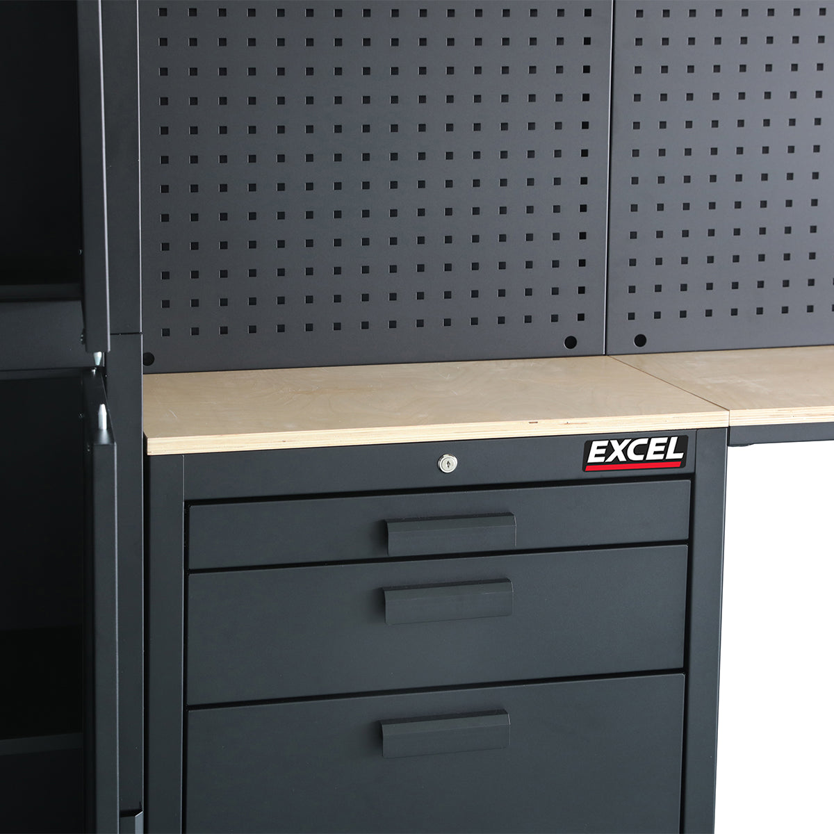 Excel 8 Piece Heavy Duty Garage Cabinet Combo 722mm x 400mm x 1830mm