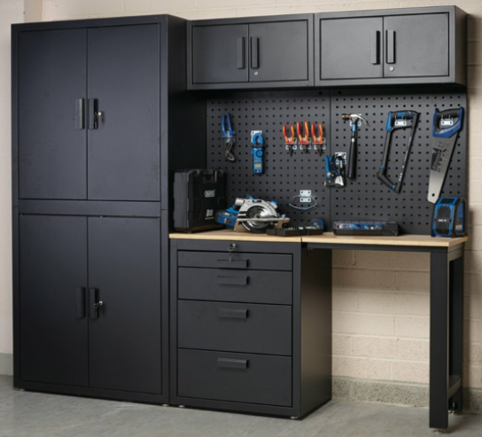 Excel 8 Piece Heavy Duty Garage Cabinet Combo 722mm x 400mm x 1830mm