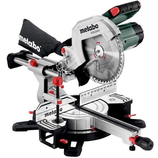 Metabo KGS 254 M 254mm Crosscut Mitre Saw with Sliding Function 240V/1800W 613254380