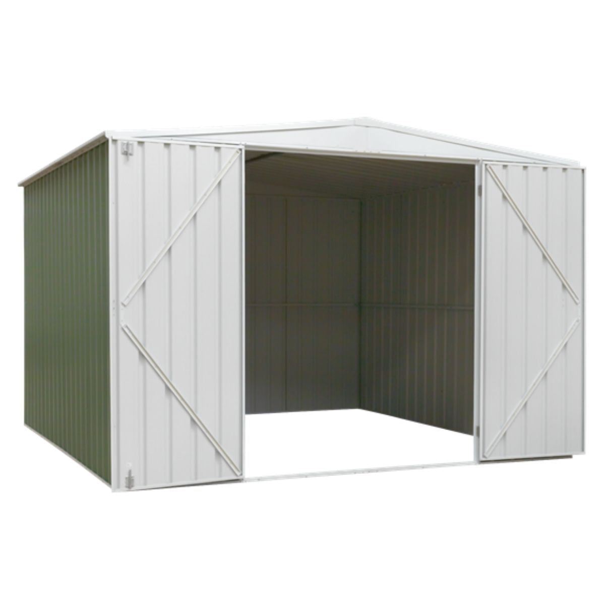Sealey DG116 Dellonda Galvanised Steel Metal Garden Shed -Green