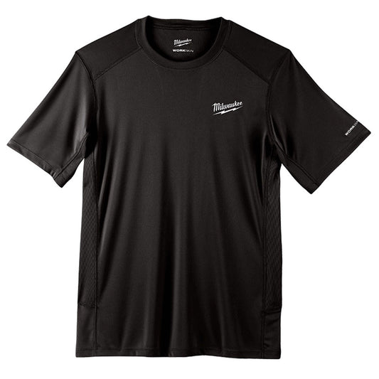 Milwaukee Black Workskin Short Sleeve Performance T-Shirt - Medium 4932493064
