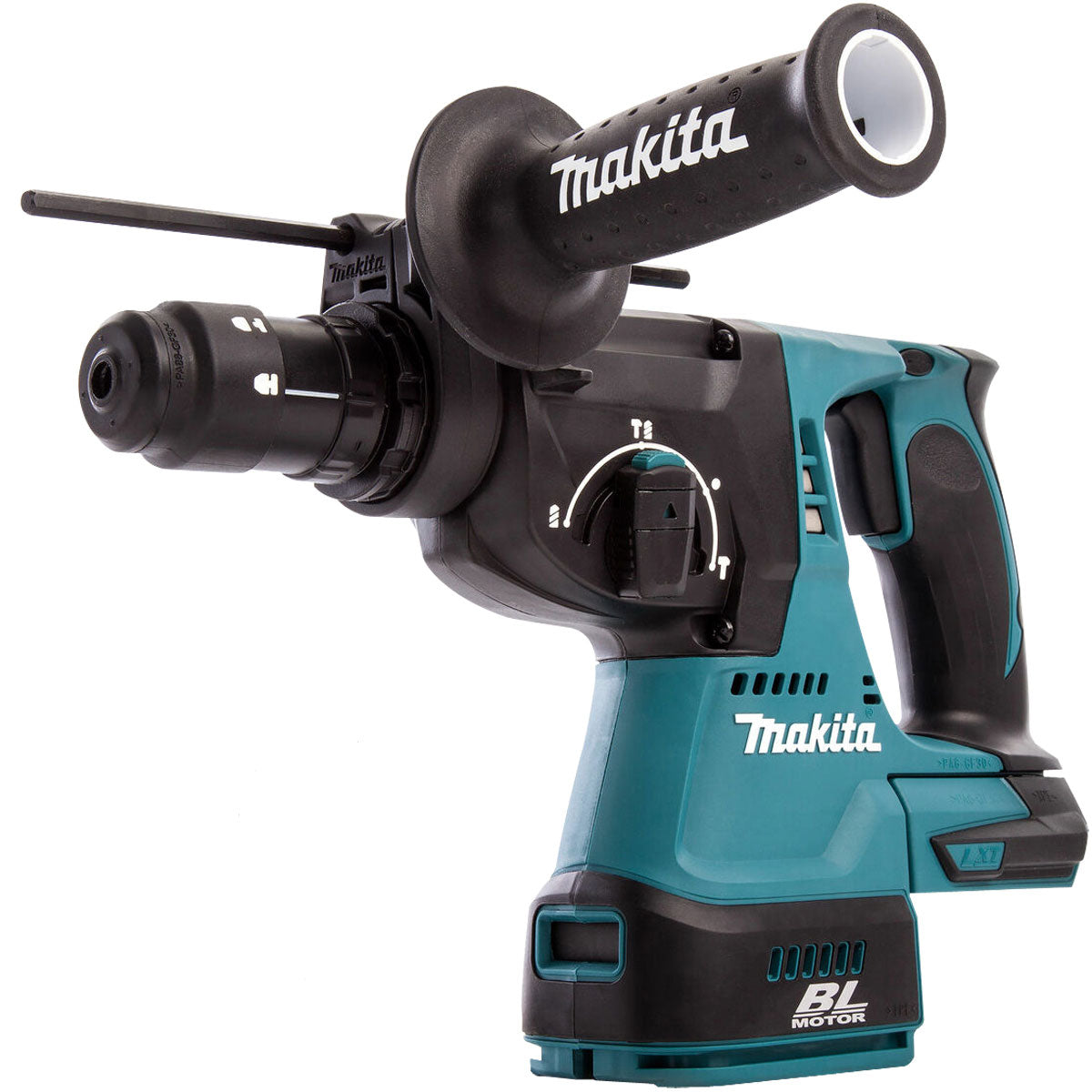 Makita DHR243RTJ 18V LXT Brushless 24mm SDS-PLUS Rotary Hammer Drill With 2 x 5.0Ah Battery, Charger & Case