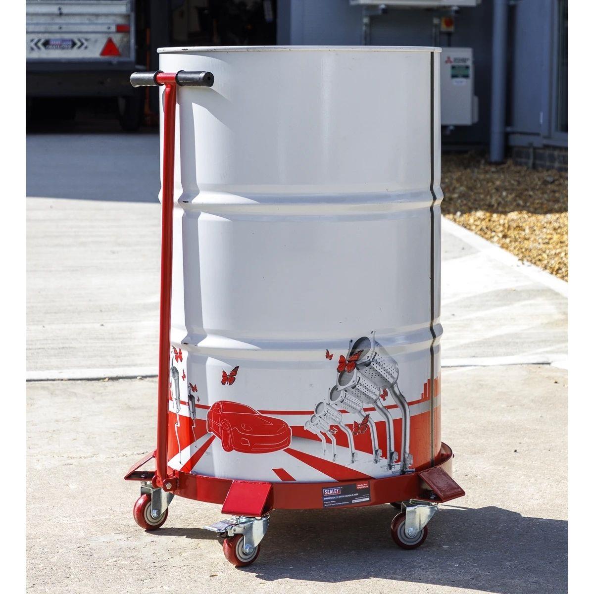 Sealey TP205H 205L Drum Dolly with Handle