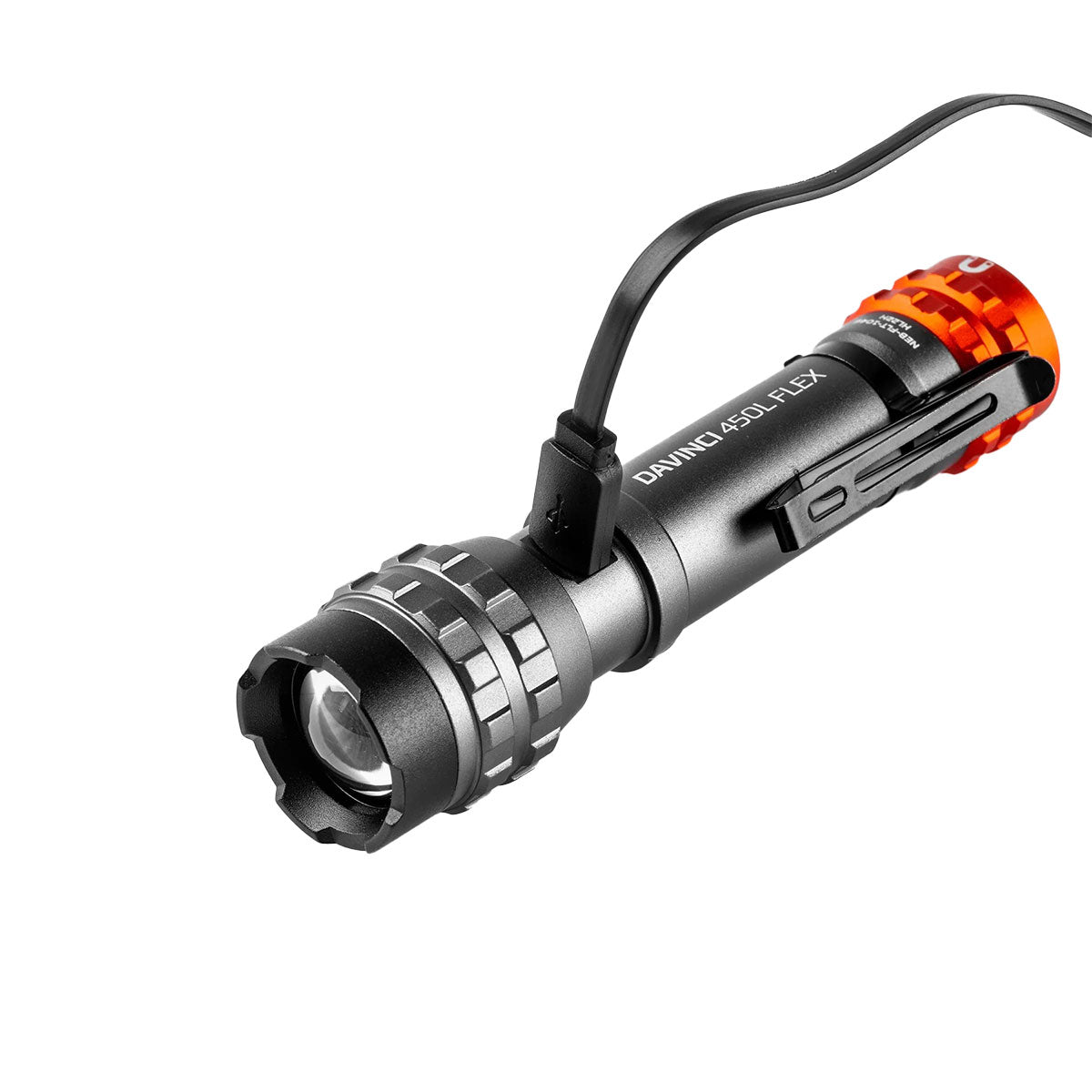 Nebo Davinci Flex Rechargeable LED Torch 450 Lumens NEB-FLT-1046-G